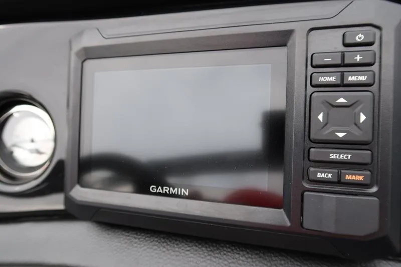 Slide: The Image of Garmin display on 2025 Bennington S Swingback 22 SSB Limited boat dashboard. - 10