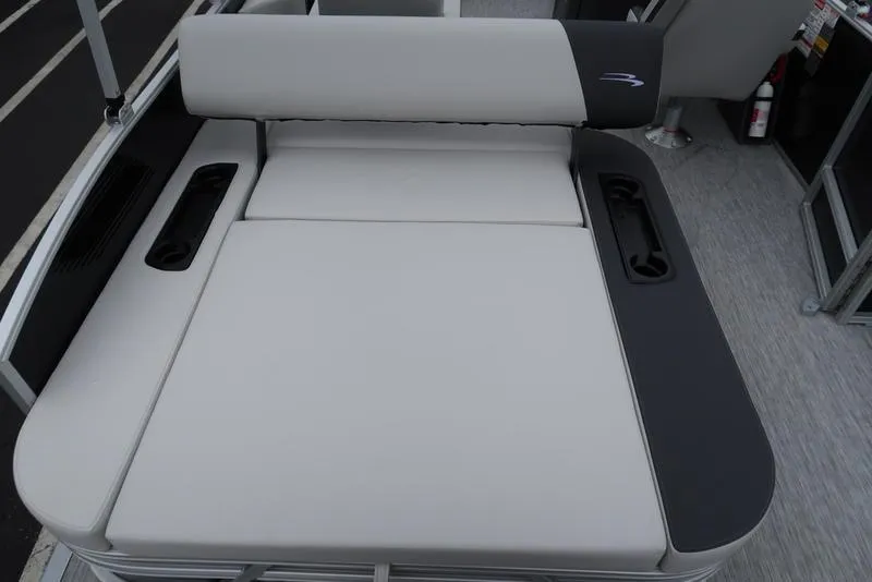 Slide: The Image of 2025 Bennington S Swingback 22 SSB Limited boat seating area, featuring sleek, modern design. - 6