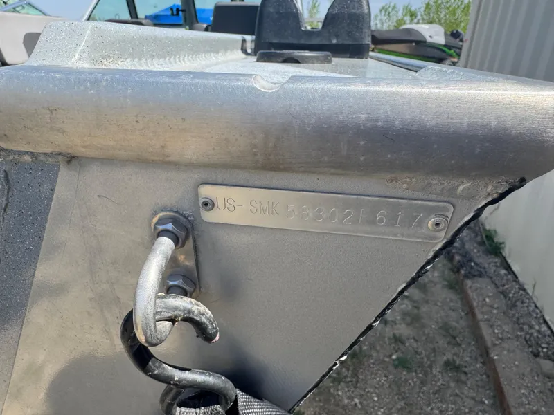 Slide: The Image of 2017 Smoker Craft 202 Phantom boat hull identification number plate. - 5