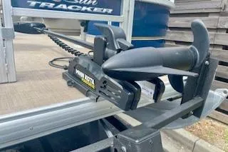 Slide: The Image of 2023 Sun Tracker Bass Buggy 16 XL with Minn Kota trolling motor. - 2