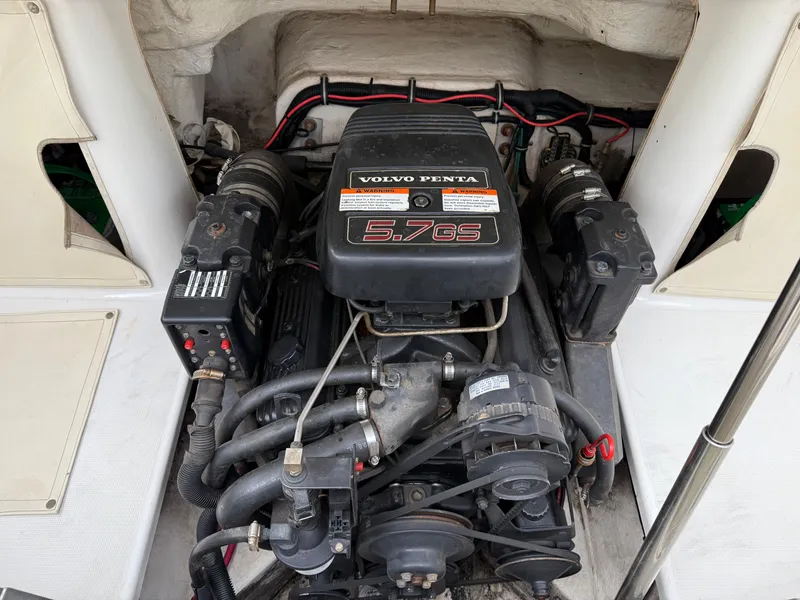 Slide: The Image of Engine compartment of a 1999 Chris-Craft 210 Bowrider with Volvo Penta 5.7 GS engine. - 27