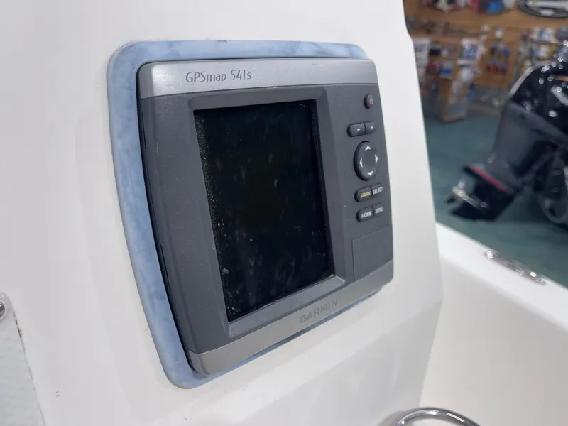 Slide: The Image of Garmin GPSmap 541s installed on a 2012 Sea Fox 180XT boat dashboard. - 18