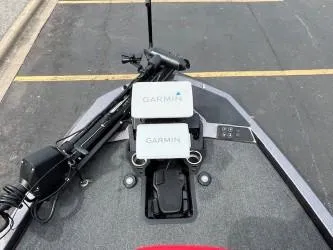 Slide: The Image of 2024 iKon LX 21 boat with Garmin navigation systems on deck. - 5