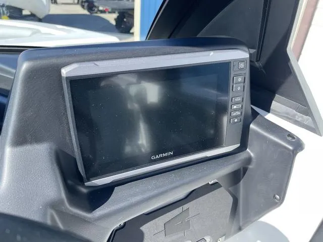 Slide: The Image of Garmin display on 2024 Axis Wake Research T220-R boat dashboard. - 14