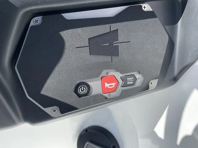 Slide: The Image of Control panel of 2024 Axis Wake Research T220-R boat with start/stop button. - 15