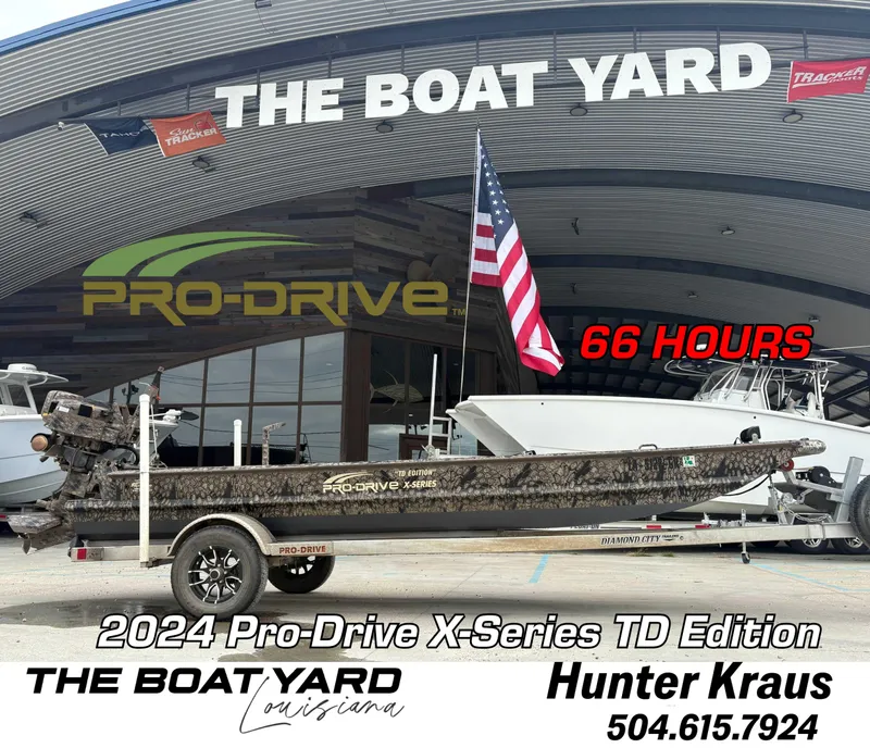 Slide: The Image of 2024 Pro-Drive X-Series TD Edition boat at The Boat Yard, Louisiana, with 66 hours usage. - 0