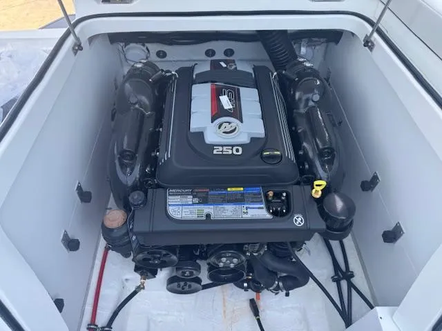 Slide: The Image of 2025 Cobalt CS22 engine compartment showcasing a powerful 250 horsepower engine. - 11