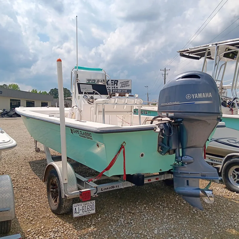 Slide: The Image of 2020 May-Craft 19 Cape Classic boat with Yamaha outboard motor on trailer. - 4