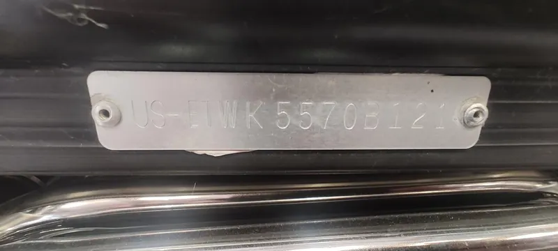 Slide: The Image of 2021 Bennington RX 25 RXFBA identification plate with serial number. - 22