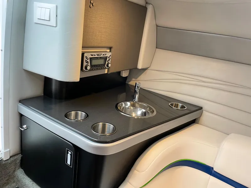 Slide: The Image of 2018 Formula 292 FASTech cabin interior with sink and cup holders. - 20