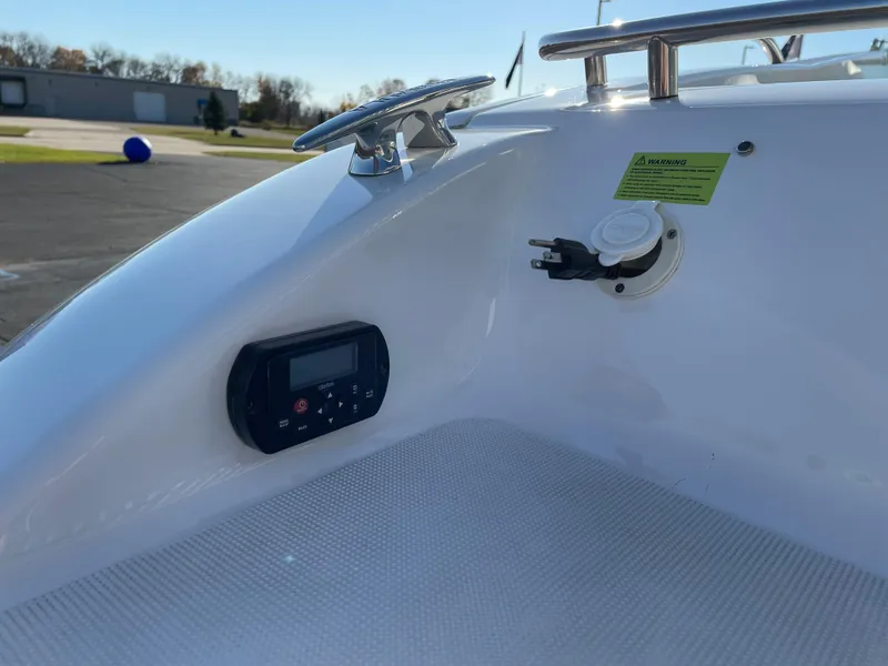 Slide: The Image of 2018 Formula 292 FASTech boat interior with control panel and cleat. - 30