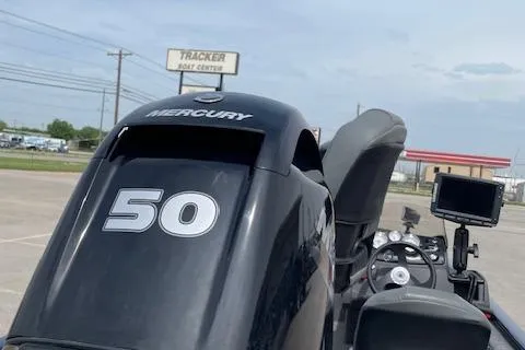 Slide: The Image of 2020 Tracker Pro 170 boat with Mercury 50 engine at dealership. - 9