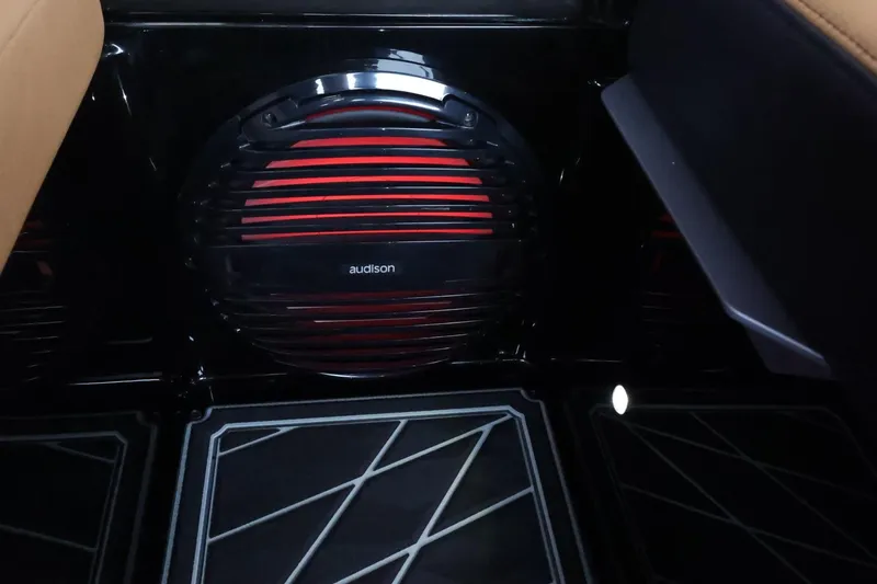Slide: The Image of 2025 Tigé Ultré 25ZX interior with Audison speaker and stylish floor design. - 48