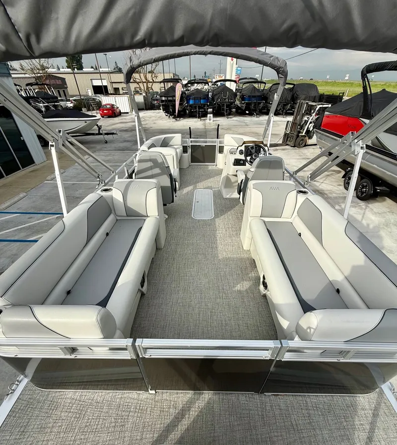 Slide: The Image of Avalon Venture 85 - 23 FT Quad Lounger w/ 150HP Mercury! 2025 - 10