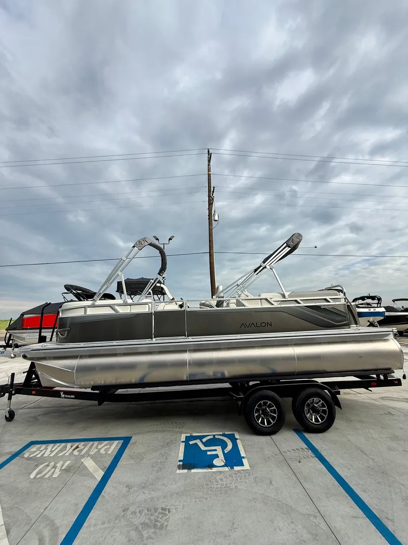 Slide: The Image of Avalon Venture 85 - 23 FT Quad Lounger w/ 150HP Mercury! 2025 - 15