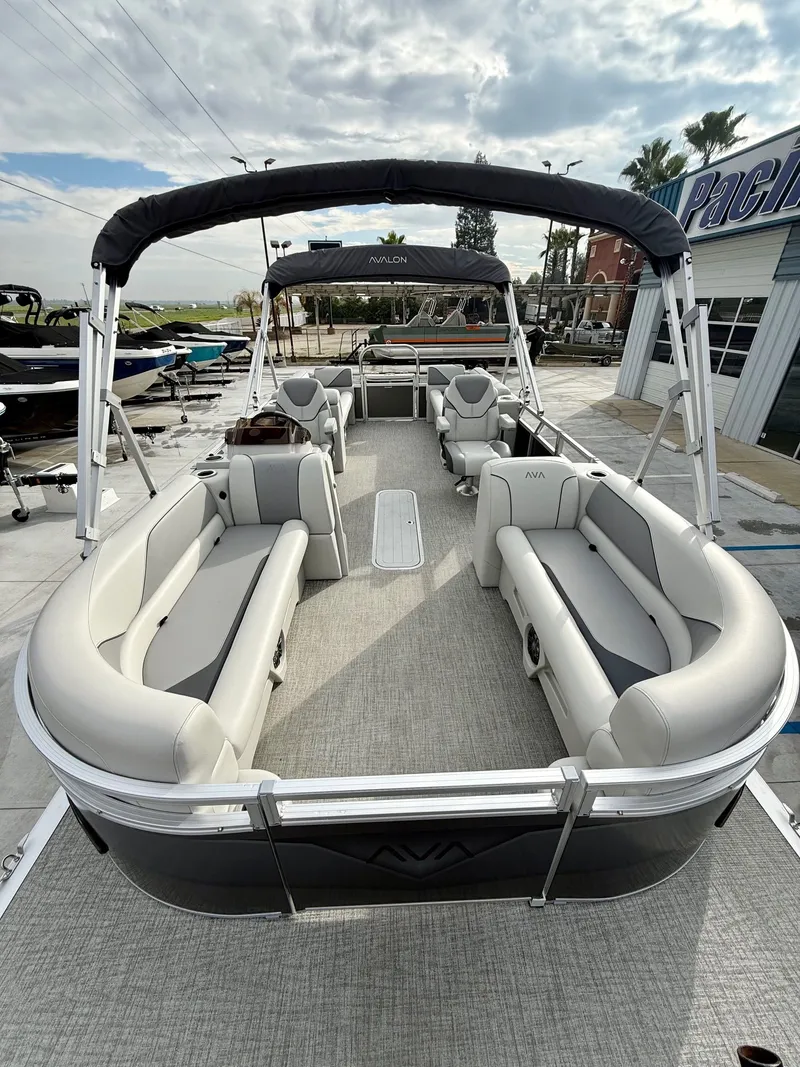 Slide: The Image of Avalon Venture 85 - 23 FT Quad Lounger w/ 150HP Mercury! 2025 - 7