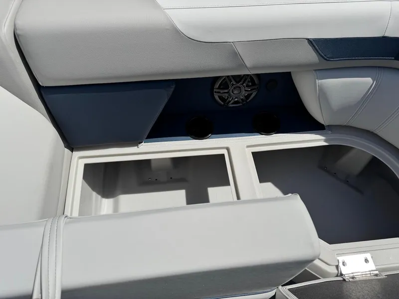 Slide: The Image of Interior storage compartments of 2025 Godfrey Sweetwater 2086 SB boat. - 21