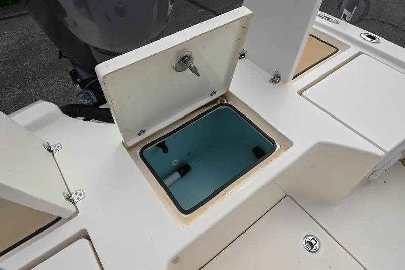 Slide: The Image of 2021 Pathfinder 2500 Hybrid boat seat with speaker and cup holders. - 13