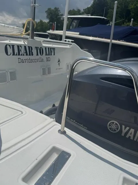 Slide: The Image of 2020 Jeanneau Leader 9.0 CC boat with Yamaha engine, docked in Davidsonville, MD. - 14