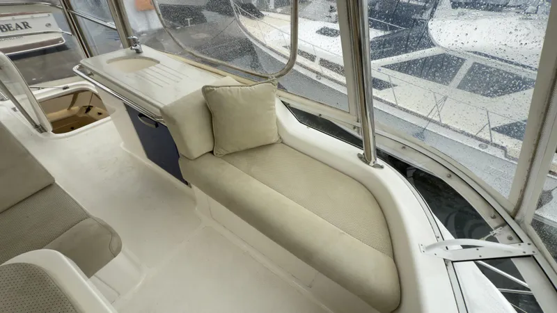 Slide: The Image of Luxurious seating area on 2011 Riviera 43 IPS Open Flybridge yacht. - 18