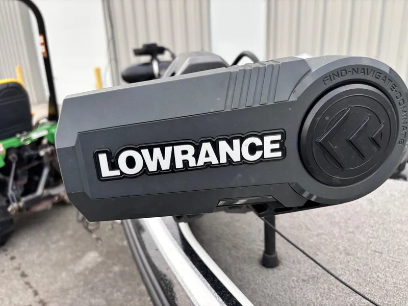 Slide: The Image of Lowrance device on 2017 Nitro Z18 boat, close-up view. - 3