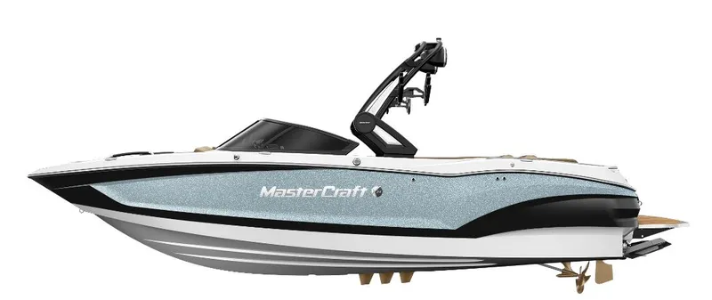 Slide: The Image of 2024 MasterCraft X24 boat with sleek design and modern features. - 8