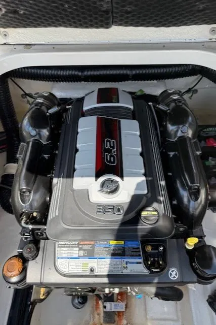 Slide: The Image of 2023 Chaparral 267 SSX engine, 6.2L, 350 horsepower, detailed view. - 26