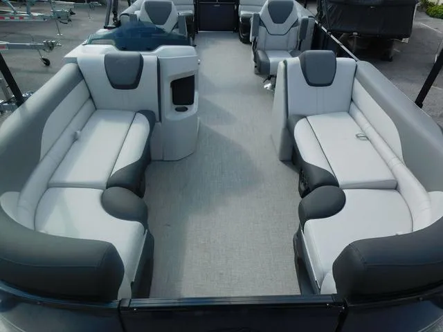 Slide: The Image of 2024 Avalon 2585 LSZ Quad Lounger interior with spacious seating and modern design. - 8
