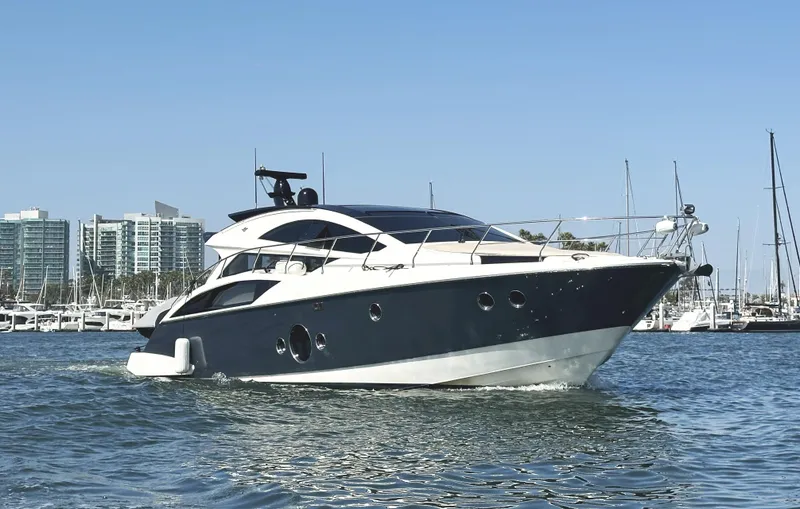 Slide: The Image of Luxurious 2011 Marquis Sport Coupe yacht cruising on a sunny day. - 2