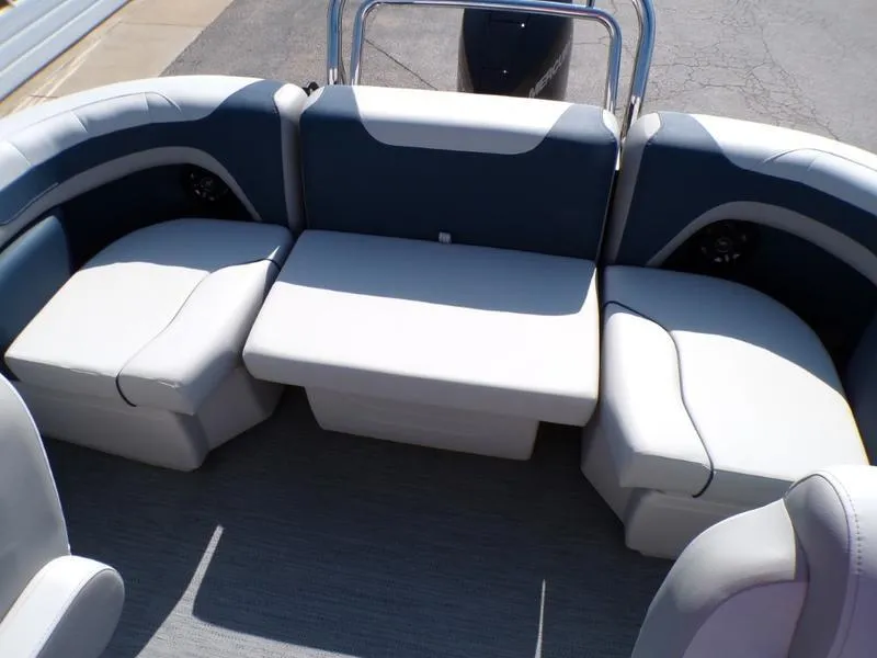 Slide: The Image of Interior seating of 2025 Godfrey Sweetwater 2486 QS iMPACT pontoon boat. - 6
