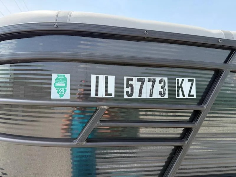 Slide: The Image of 2019 Godfrey Aqua Patio 235 UL boat with registration number IL 5773 KZ. - 6