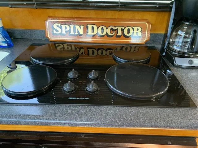 Slide: The Image of Kitchen area on King's Craft 48 Motor Yacht, 1991. - 18