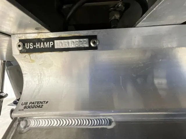 Slide: The Image of Metallic surface with US patent number 6302042, featuring Harris SUNLINER 230 SLDH 2022 model details. - 13