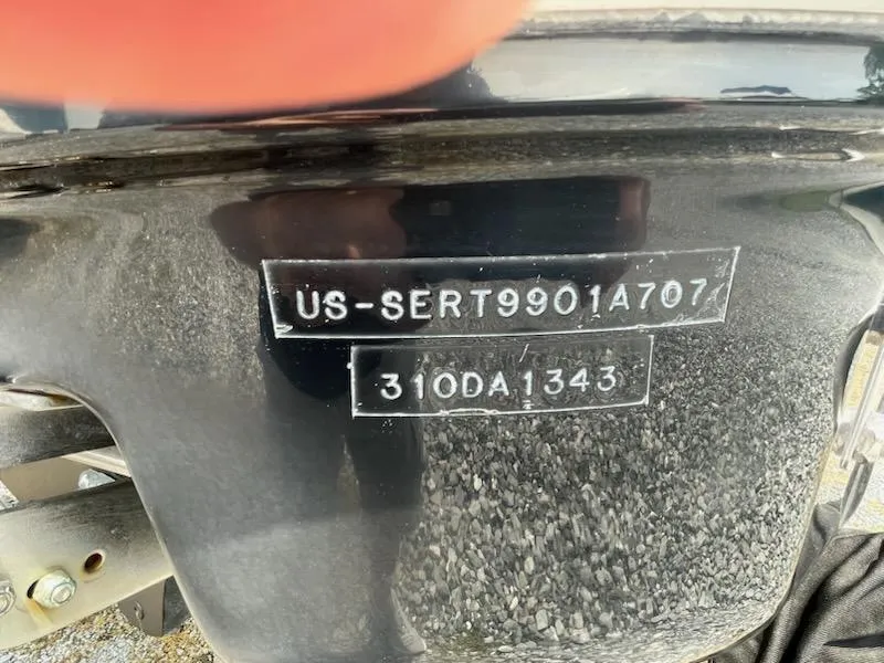 Slide: The Image of Hull identification number on 2007 Sea Ray 310 Sundancer boat. - 12