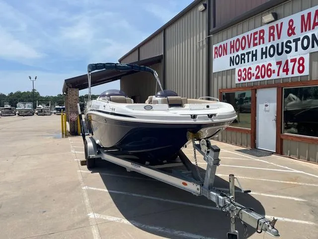 Slide: The Image of 2020 Hurricane SS218 boat on trailer at Ron Hoover RV & Marine dealership. - 3