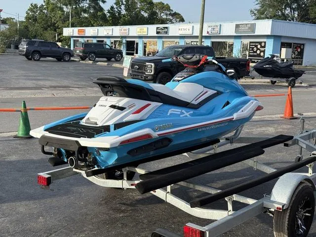 Slide: The Image of 2022 Yamaha Marine Waverunner FX on trailer in parking lot. - 4