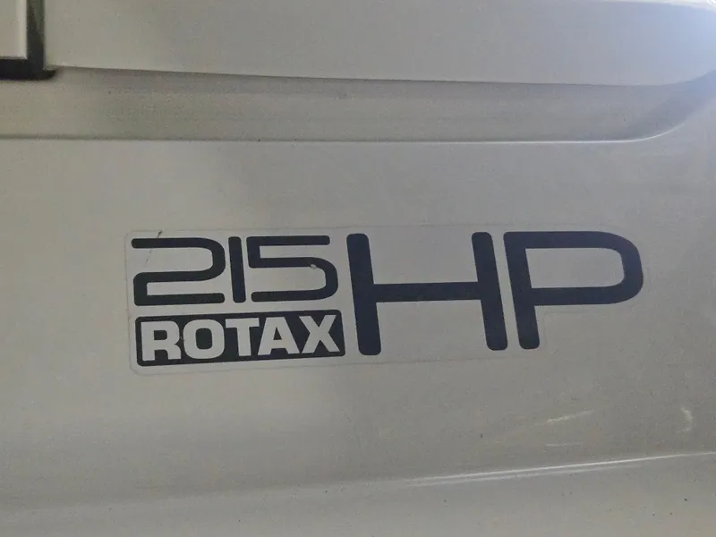 Slide: The Image of 2008 Sea-Doo 180 Challenger with 215 HP Rotax engine label. - 8