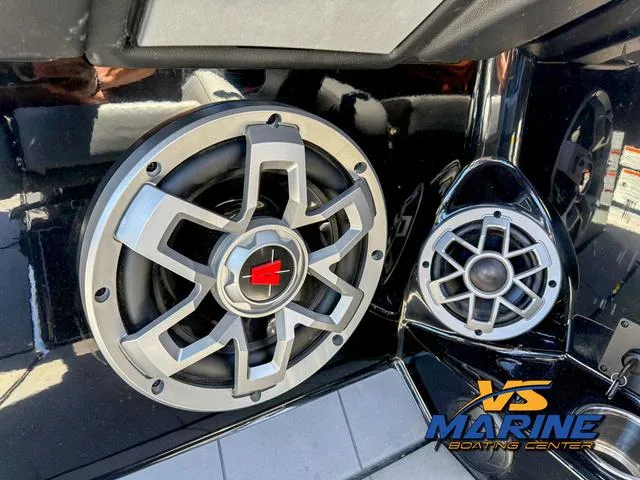 Slide: The Image of 2023 Axis Wake Research T250 boat speakers at VS Marine Boating Center. - 21