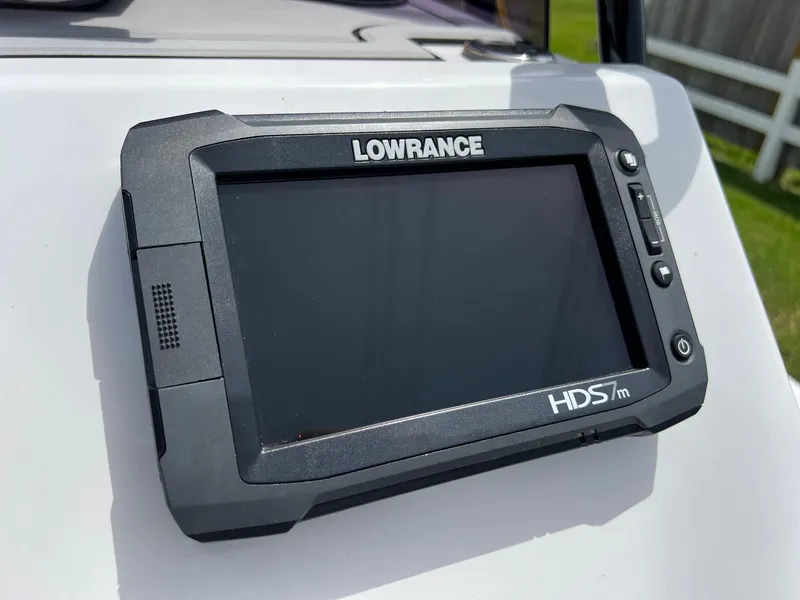 Slide: The Image of Lowrance HDS marine display on 2021 Majek REAPER boat dashboard. - 17