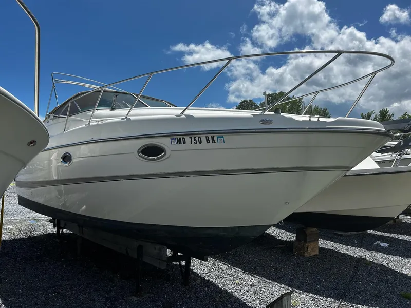 Slide: The Image of Dashboard of a 2000 Maxum 2800 SCR boat with gauges and controls. - 7