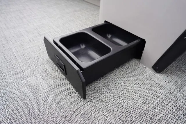 Slide: The Image of Pull-out dual compartment drawer in 2025 Barletta Boats A22UC. - 22