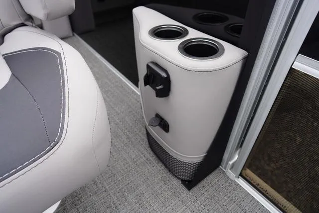 Slide: The Image of Cup holders and seat detail on 2025 Barletta Boats A22UC. - 32