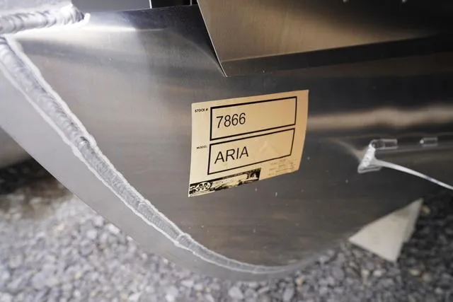 Slide: The Image of 2025 Barletta Boats A22UC with stock number 7866, labeled "ARIA." - 45