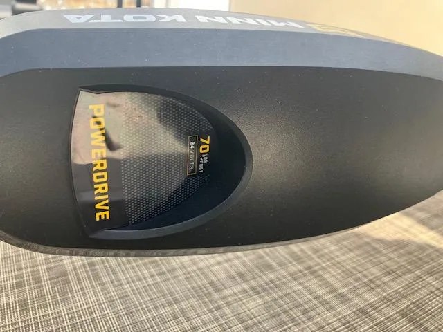 Slide: The Image of Minn Kota PowerDrive motor on a 2020 G3 SunCatcher V322FC boat. - 8