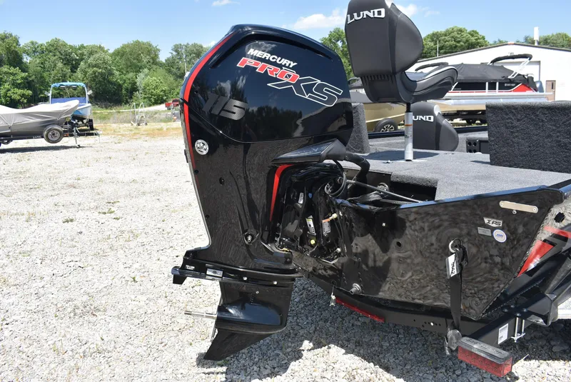 Slide: The Image of 2025 Lund 1875 Renegade SS boat with Mercury Pro XS outboard motor. - 6