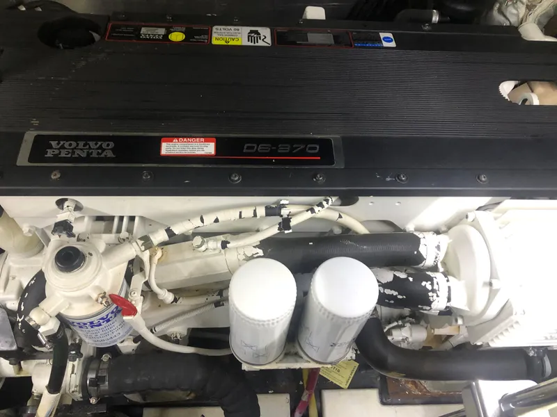 Slide: The Image of Engine of 2006 Carver 43 Motor Yacht with Volvo Penta components. - 31