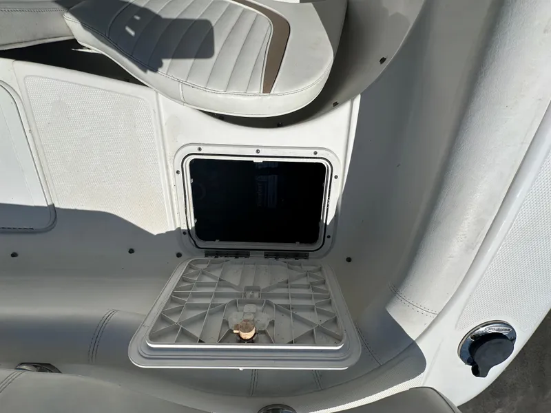 Slide: The Image of 2008 Sea Fox 216 Dual Console dashboard with fuel and RPM gauges. - 27