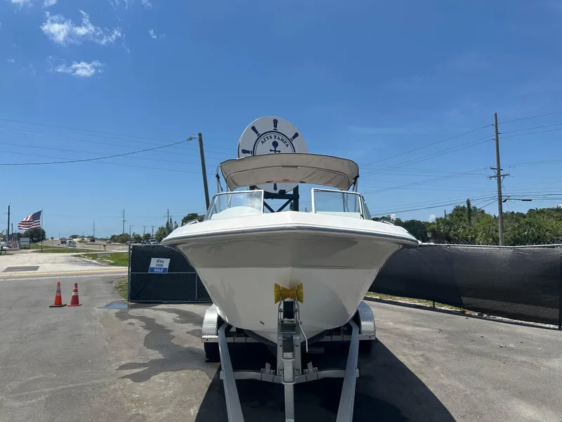 Slide: The Image of Outboard motor on 2008 Sea Fox 216 Dual Console boat, featuring Suzuki 150 engine. - 6