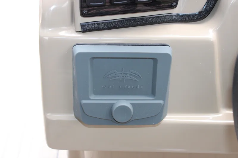 Slide: The Image of 2025 Starcraft SLS-3 Q DH boat component with a gray hatch and knob. - 16