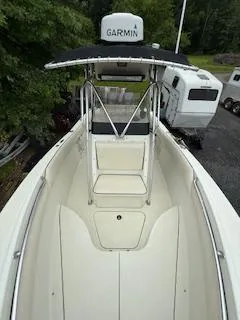 Slide: The Image of 2002 Hydra-Sports 2390 CC Vector boat with Garmin equipment, viewed from above. - 22